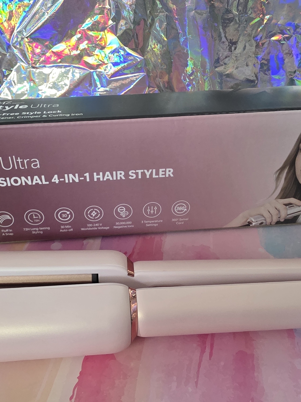Professional 4-in-1 Hair Styler - Pink